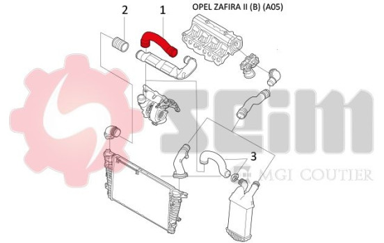 Charger Air Hose, Image 2