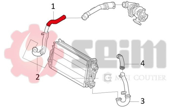 Charger Air Hose, Image 2