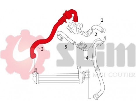 Charger Air Hose, Image 2