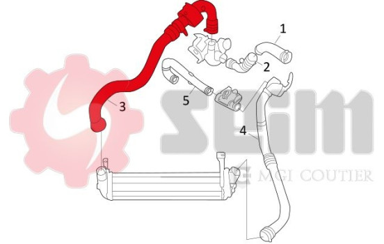 Charger Air Hose, Image 2