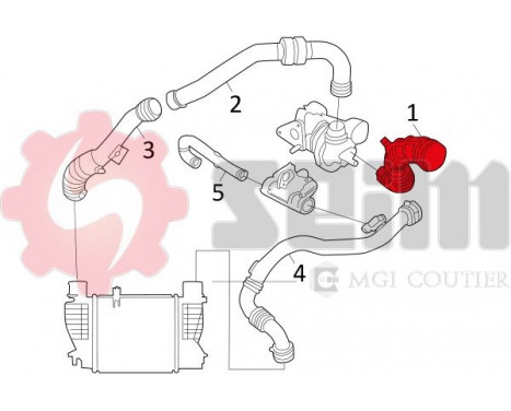 Charger Air Hose, Image 2