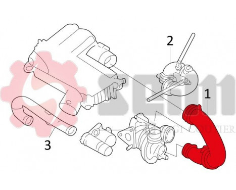Charger Air Hose, Image 2