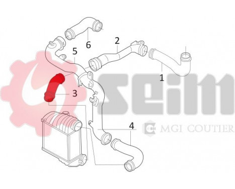 Charger Air Hose, Image 2