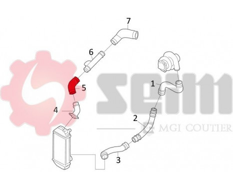 Charger Air Hose, Image 2