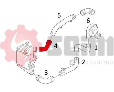 Charger Air Hose, Image 3
