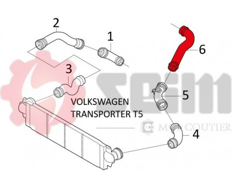Charger Air Hose, Image 2