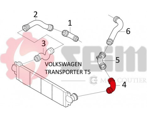 Charger Air Hose, Image 2