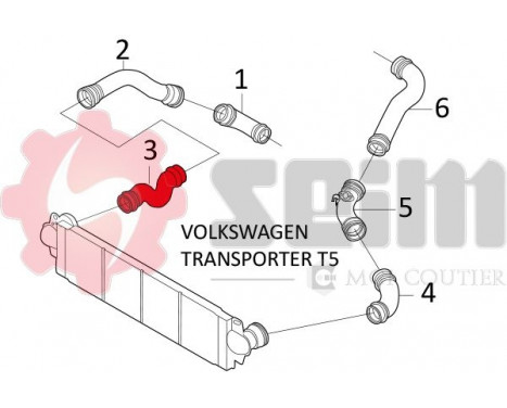Charger Air Hose, Image 2