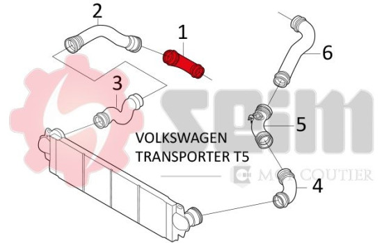 Charger Air Hose, Image 2