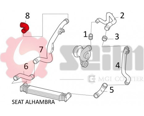 Charger Air Hose, Image 2
