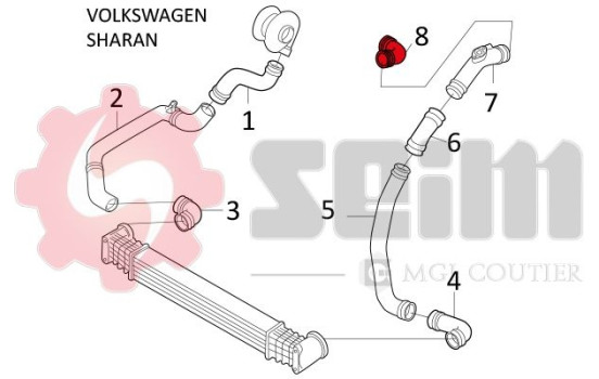 Charger Air Hose, Image 3