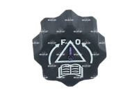 Closing cover, coolant reservoir