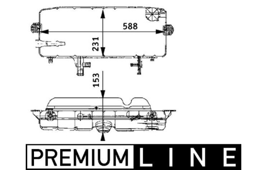 Expansion Tank, coolant BEHR *** PREMIUM LINE ***