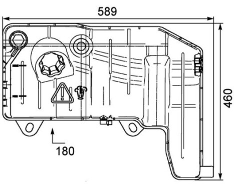 Expansion Tank, coolant BEHR *** PREMIUM LINE ***, Image 2