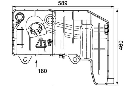 Expansion Tank, coolant BEHR *** PREMIUM LINE ***