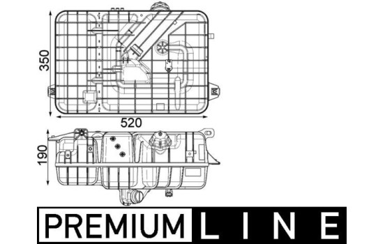 Expansion Tank, coolant BEHR *** PREMIUM LINE ***