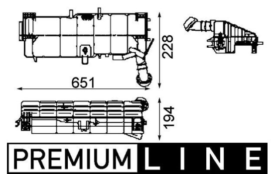 Expansion Tank, coolant BEHR *** PREMIUM LINE ***