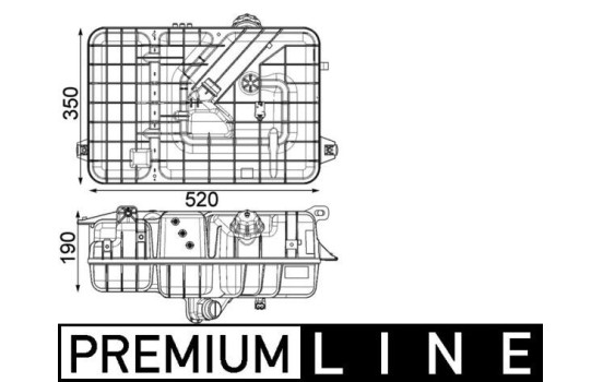 Expansion Tank, coolant BEHR *** PREMIUM LINE ***