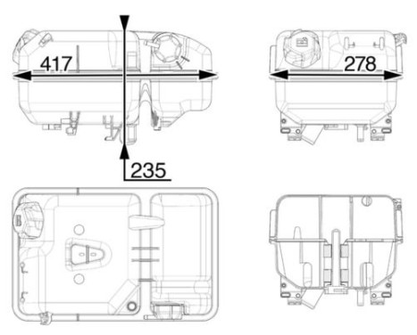 Expansion Tank, coolant BEHR *** PREMIUM LINE ***