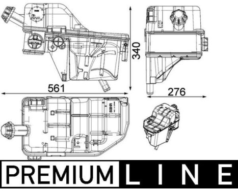 Expansion Tank, coolant BEHR *** PREMIUM LINE ***