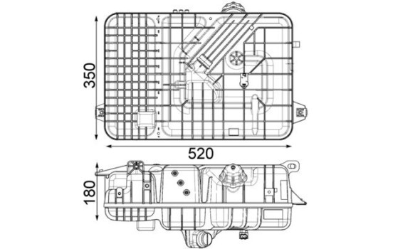 Expansion Tank, coolant BEHR *** PREMIUM LINE ***