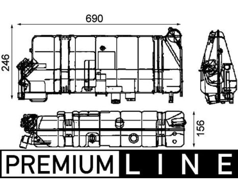 Expansion Tank, coolant BEHR *** PREMIUM LINE ***
