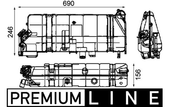 Expansion Tank, coolant BEHR *** PREMIUM LINE ***