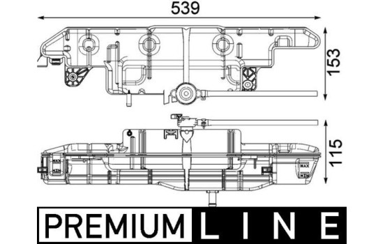 Expansion Tank, coolant BEHR *** PREMIUM LINE ***