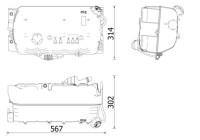 Expansion Tank, coolant BEHR *** PREMIUM LINE ***