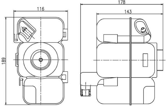 Expansion Tank, coolant BEHR