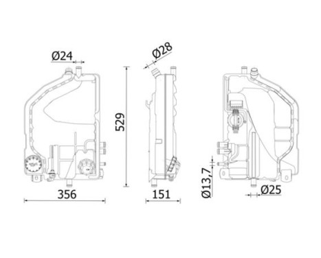 Expansion Tank, coolant BEHR