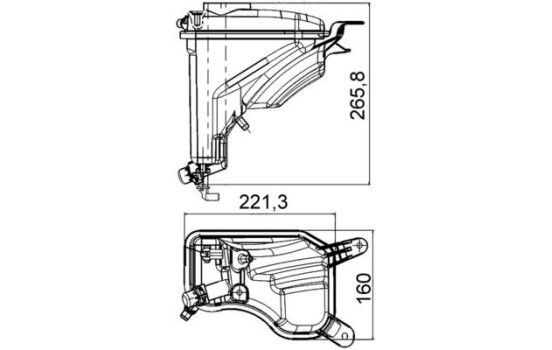 Expansion Tank, coolant BEHR