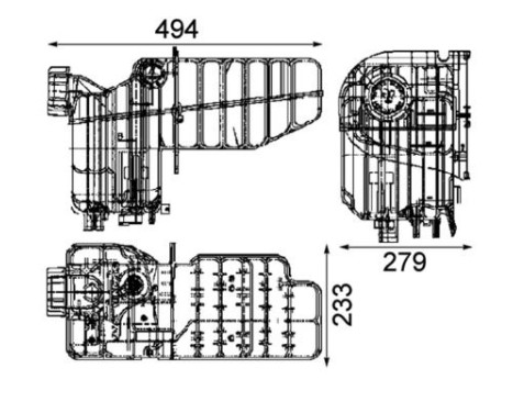 Expansion Tank, coolant BEHR