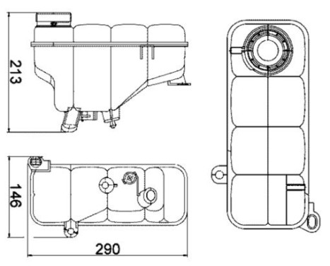 Expansion Tank, coolant BEHR