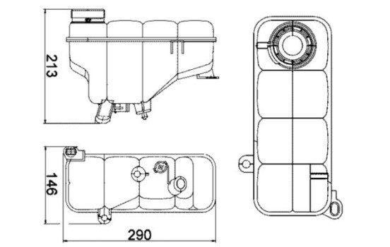Expansion Tank, coolant BEHR