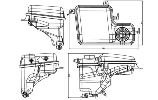 Expansion Tank, coolant BEHR