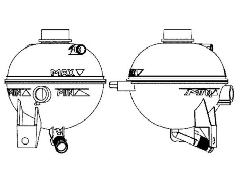 Expansion Tank, coolant BEHR