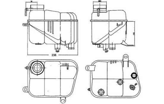 Expansion Tank, coolant BEHR