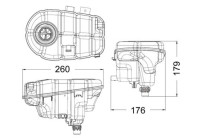 Expansion Tank, coolant BEHR