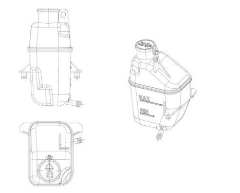 Expansion Tank, coolant EASY FIT, Image 2