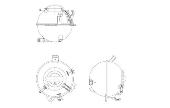 Expansion Tank, coolant EASY FIT