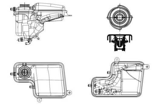 Expansion Tank, coolant EASY FIT, Image 3