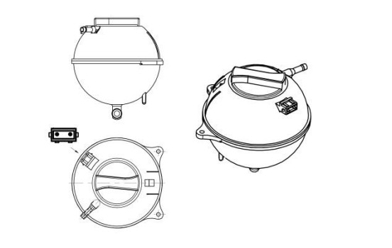 Expansion Tank, coolant EASY FIT, Image 3