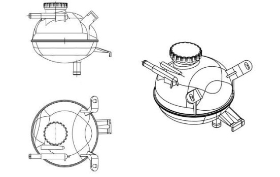 Expansion Tank, coolant EASY FIT, Image 2