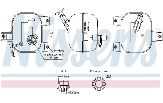 Expansion tank, coolant ** FIRST FIT **