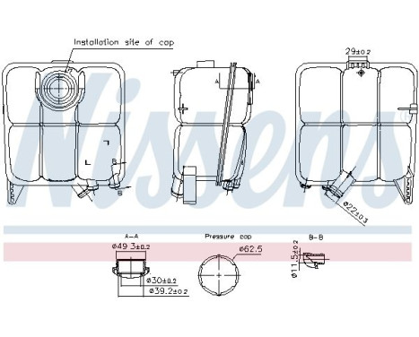 Expansion tank, coolant ** FIRST FIT **
