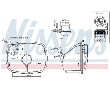 Expansion tank, coolant ** FIRST FIT **