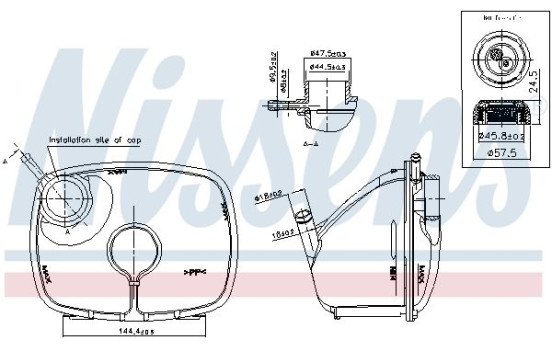 Expansion tank, coolant ** FIRST FIT **