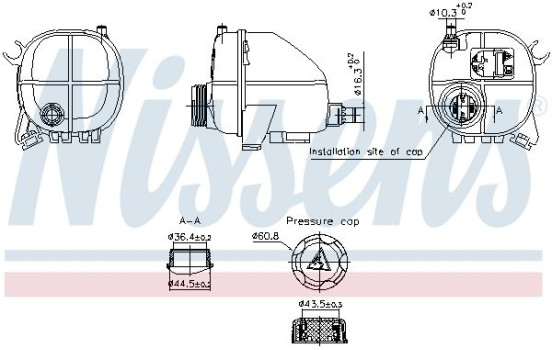 Expansion tank, coolant ** FIRST FIT **