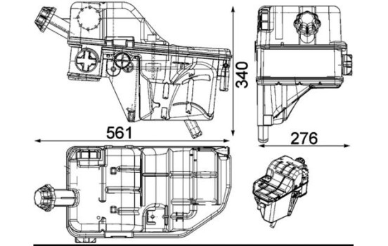 Expansion tank, coolant
